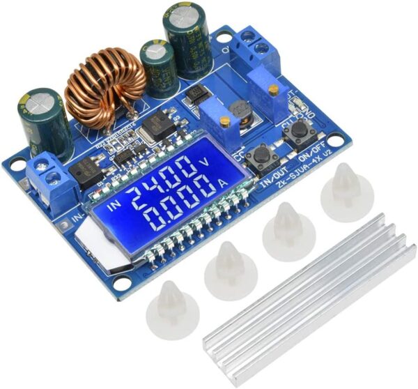 Buck Boost Converter with LCD Display 4A 5.5-30V to 0.5-30VDC-DC