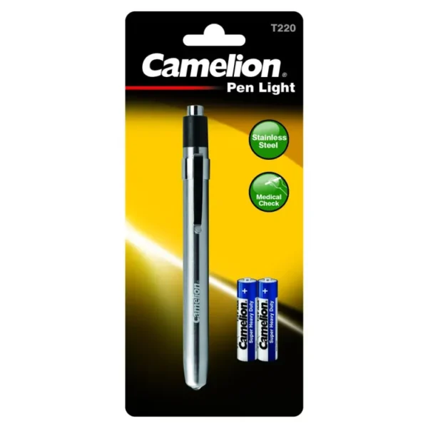 Camelion Penlight stainless steel Pen,Dr light Torch