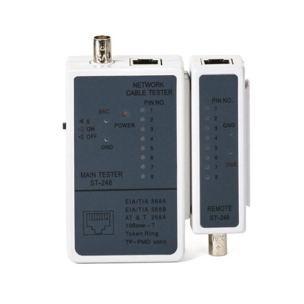 RJ-45 Network And BNC Coaxial Cable Tester Without Battery