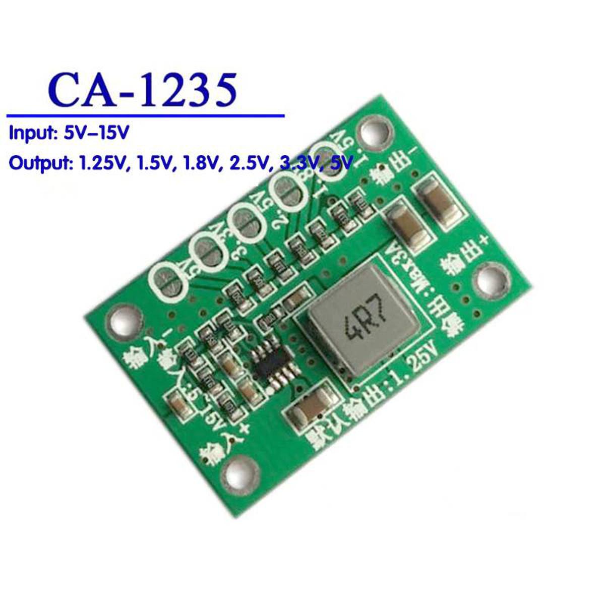 CA-1235 Power Supply Module Converter 1.25V, 1.5v,1.8v, 2.5v, 3.3v,5V output ,Input 5V-15V,  2-3A