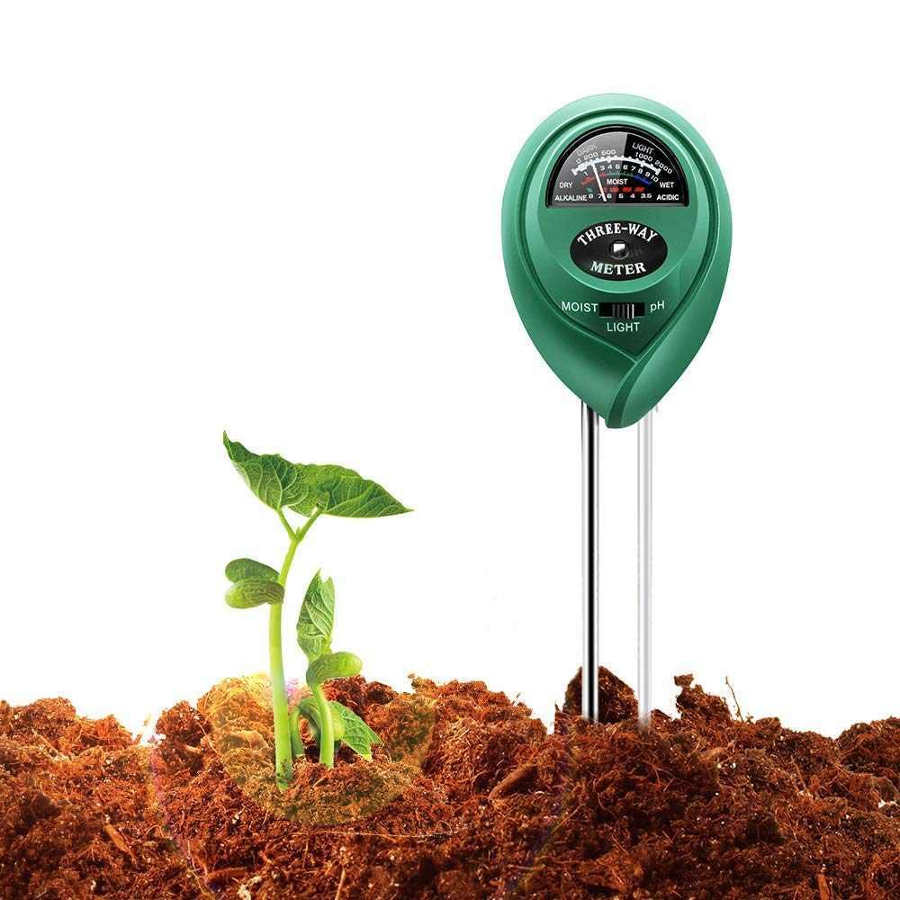 3 in 1 Soil Moisture Meter Analysis PH Tester Garden Detector Hygrometer Light Detector Acidity PH Moisture Meter
