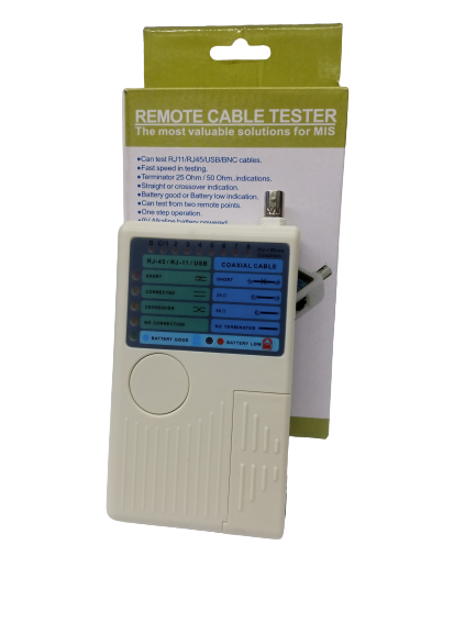 Remote Cable Tester RJ-11,12,45 Bnc and usb wire tester - Image 2