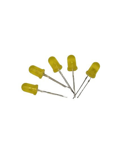 led 5mm Yellow 5Pcs