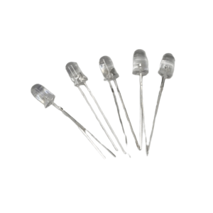 LED 5mm White Transparent 5Pcs