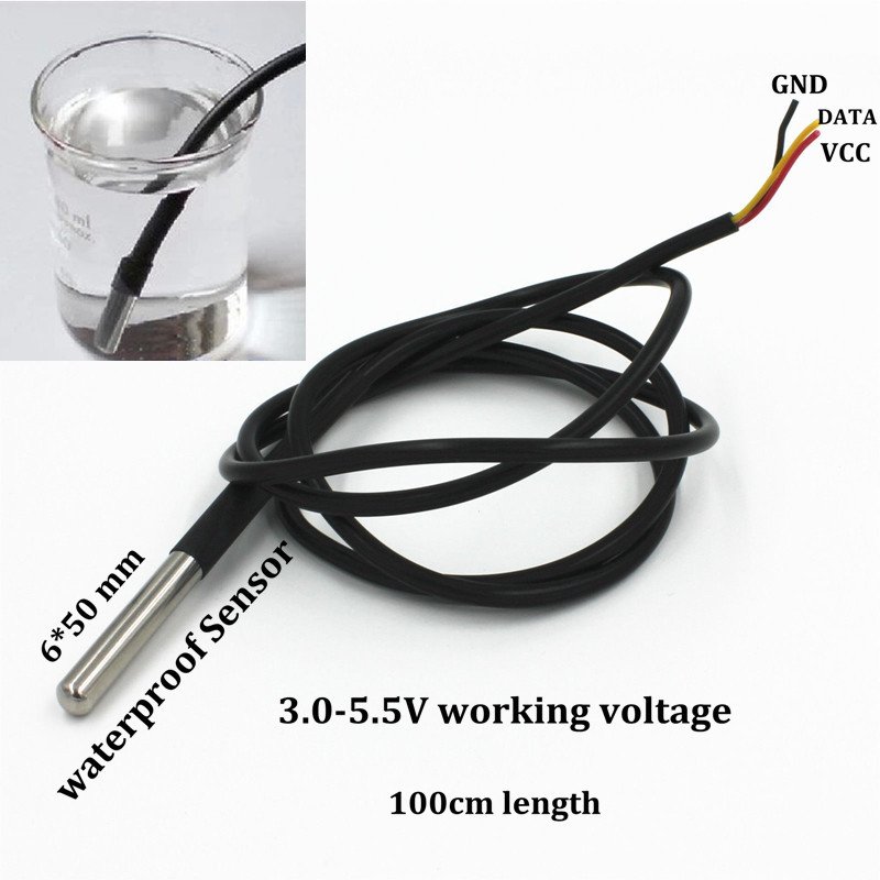 DS18B20 waterproof temperature sensor temperature probe 18b20