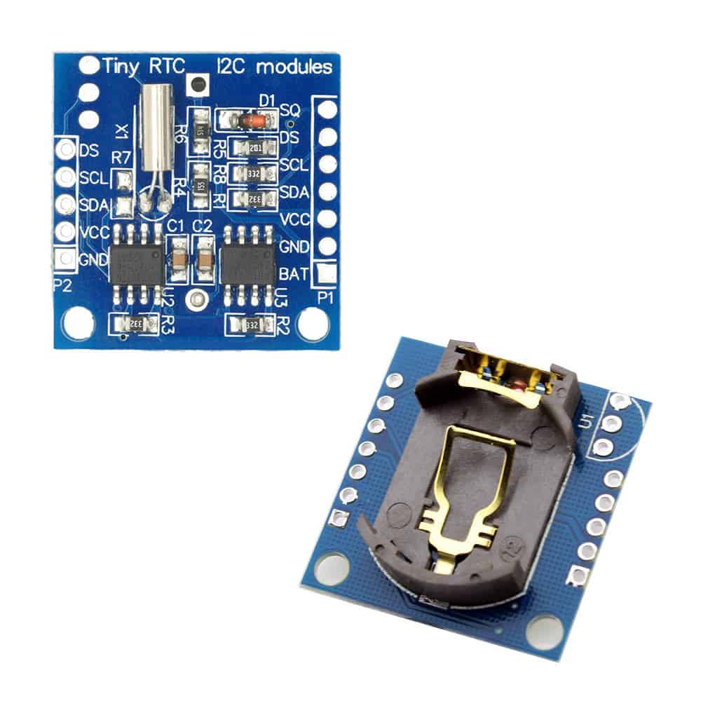 I2C RTC AT24C32 DS1307 RTC Module battery cell real time clock