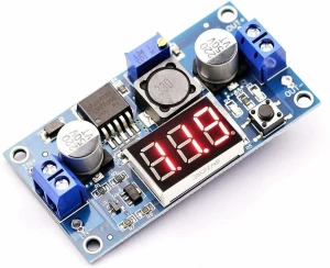 Lm2596 2a Buck Step-down Power Converter Module Dc 4.0~40 To 1.3-37v Led Voltmeter