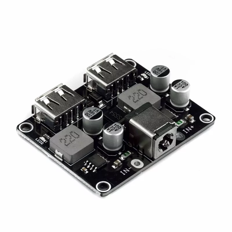 5V Double USB DC-DC Step Down Mobile Fast Charging Module Input Dc 6-32v