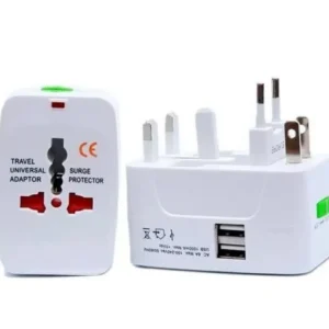 Universal Travel Adopter With USB Charging Ports