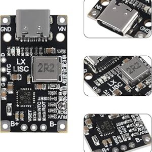 Type-C USB 2/3S BMS 15W 8.4V 12.6V 1.5A Lithium Battery Charging Boost Module with Balanced Support Fast Charge with Indicator(3S Balanced)